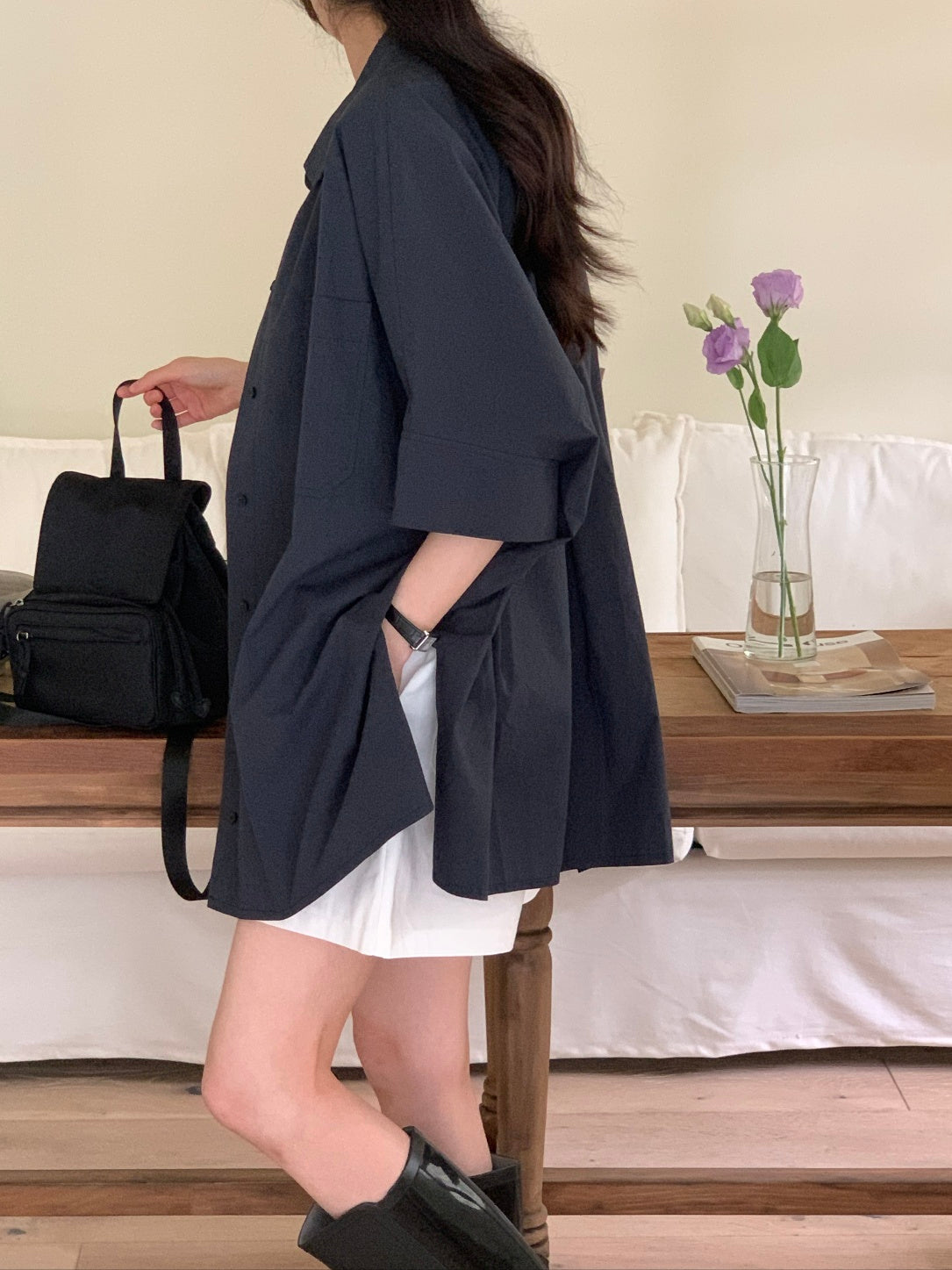 Bree Oversized Cotton Shirt