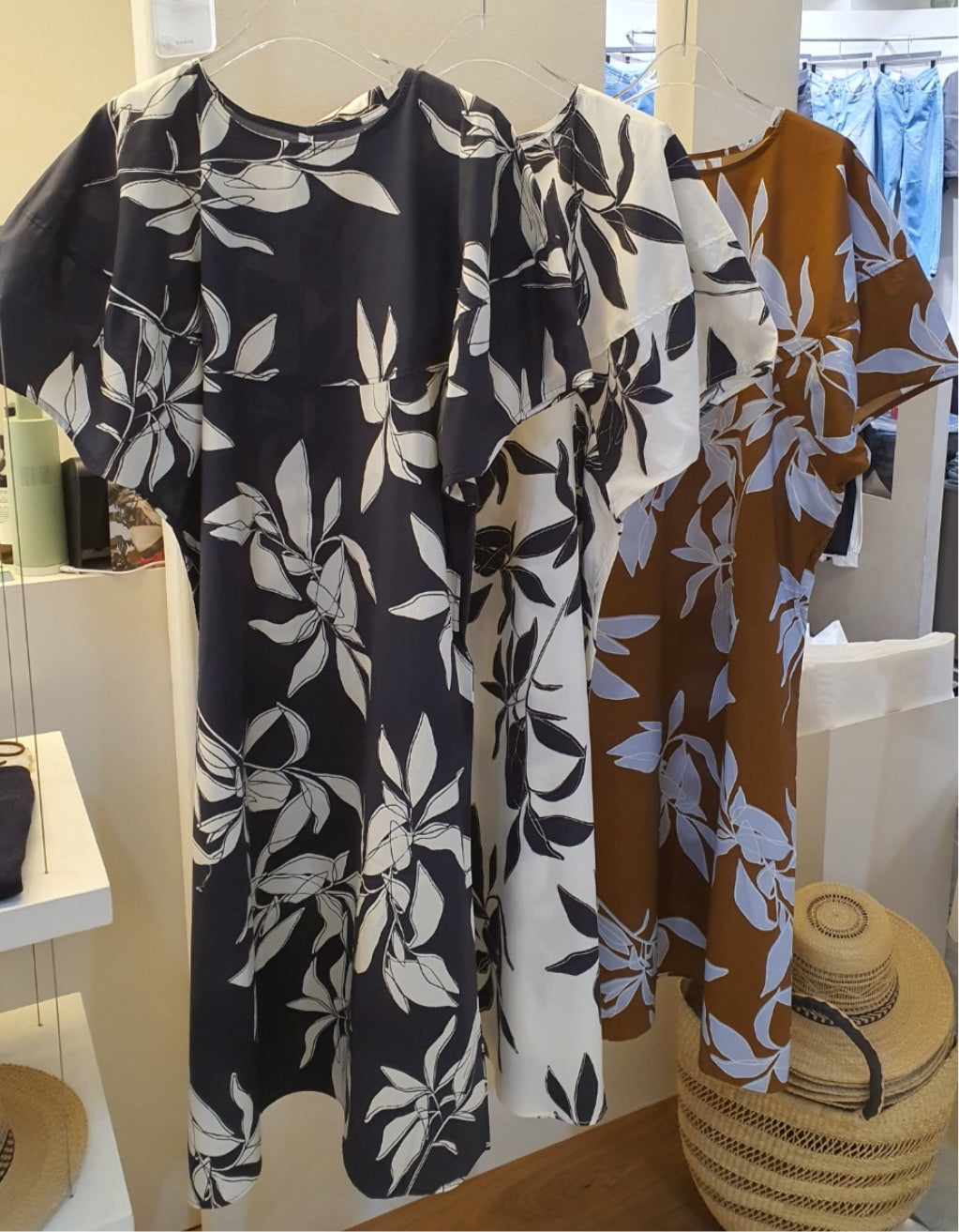 Tulip Printed Cotton Shift Dress