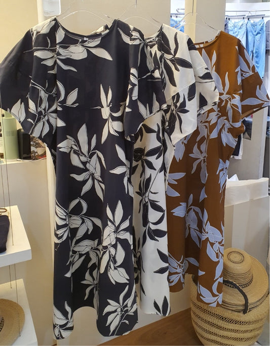 Tulip Printed Cotton Shift Dress