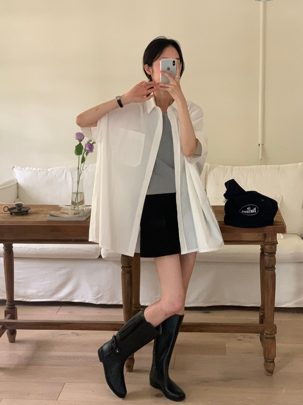 Bree Oversized Cotton Shirt