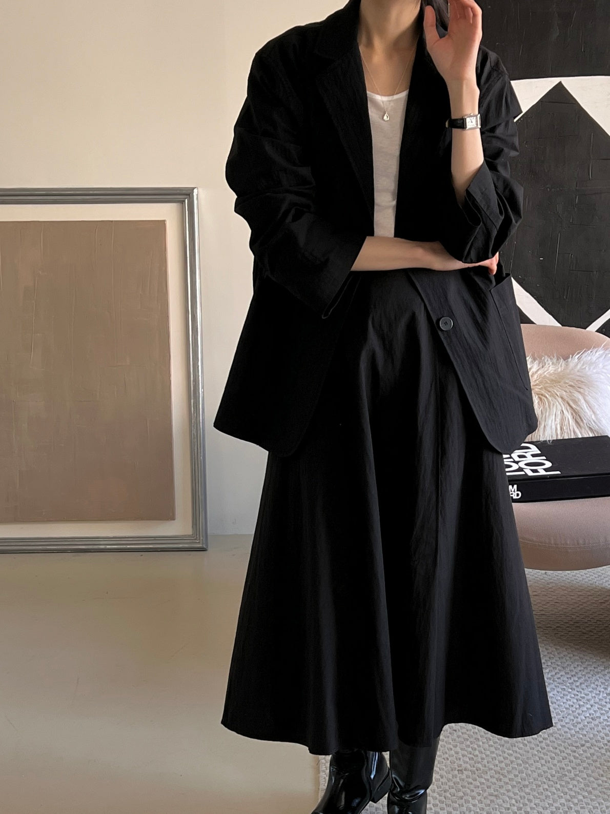 Cotton / Nylon Single Blazer