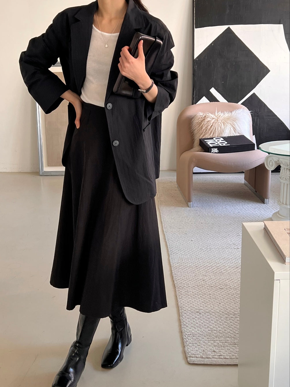 Cotton / Nylon Single Blazer