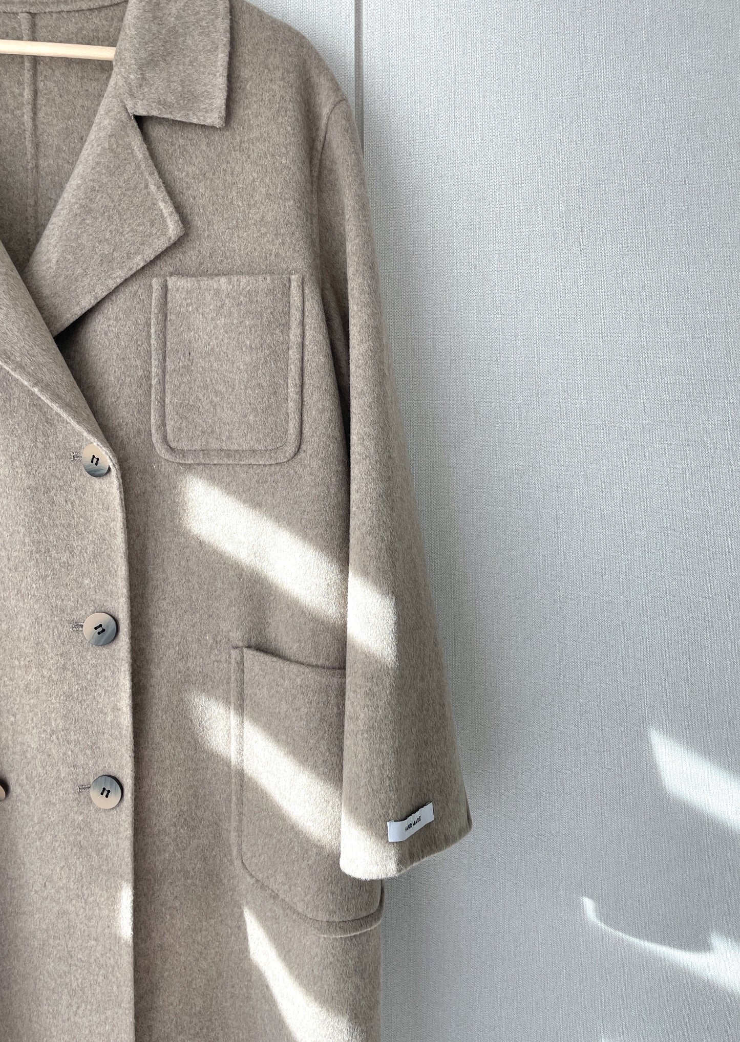 Patch Pocket Handmade Coat