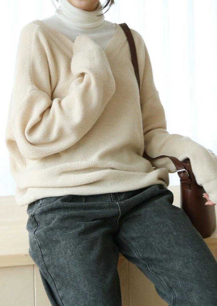 Reversible Wool/Cashmere Cardigan