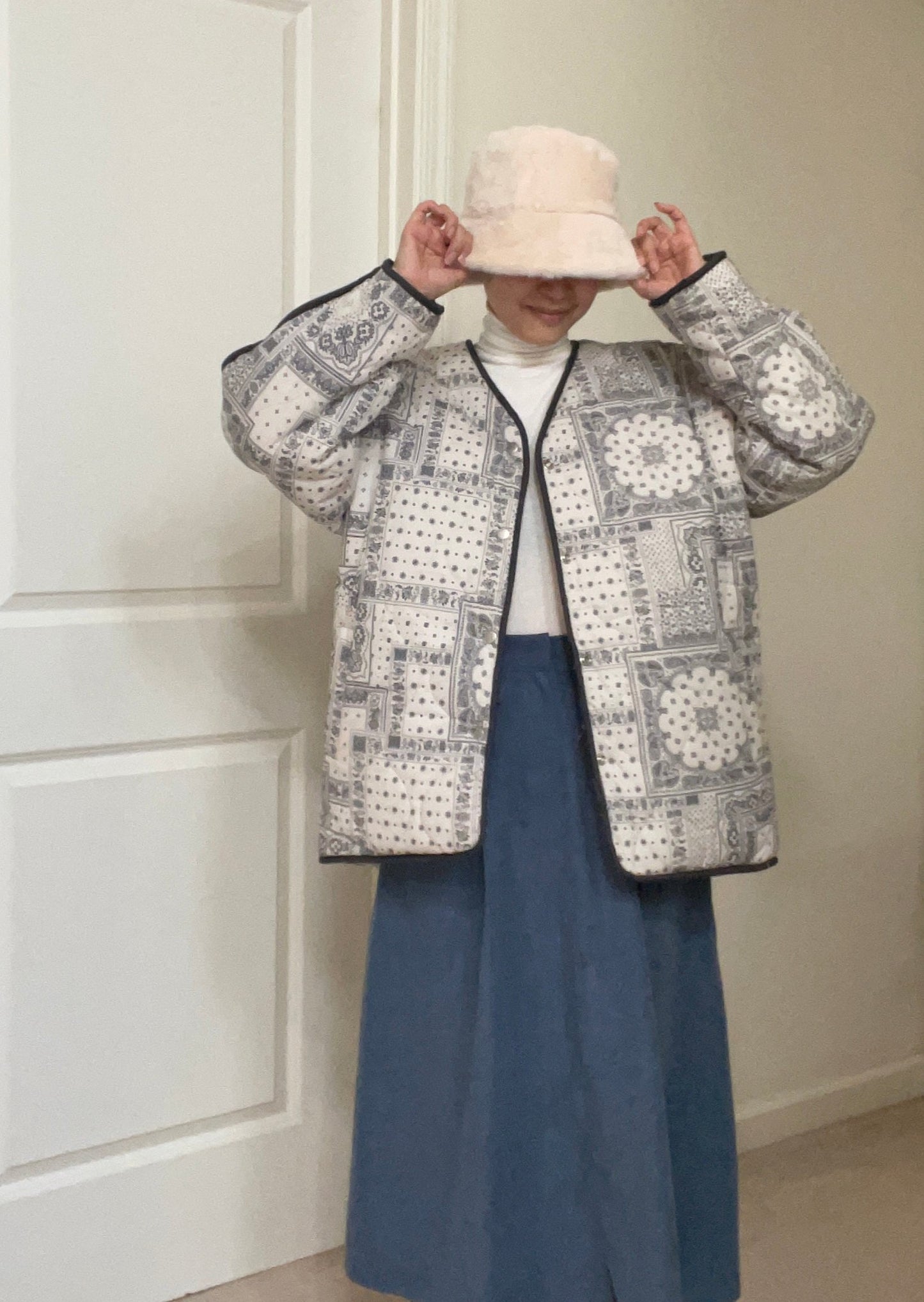 Reversible Bandana / Faux Shearling Jacket