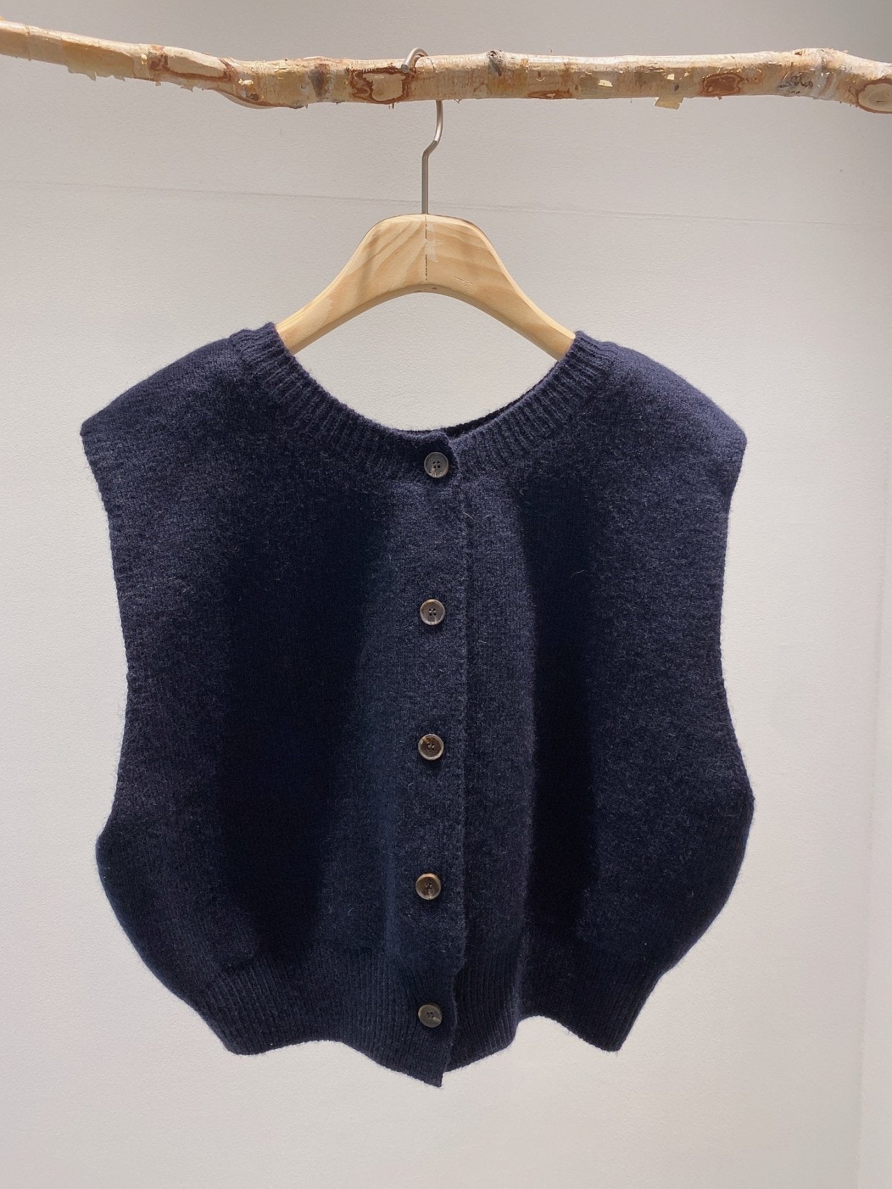 Cropped Wool Vest
