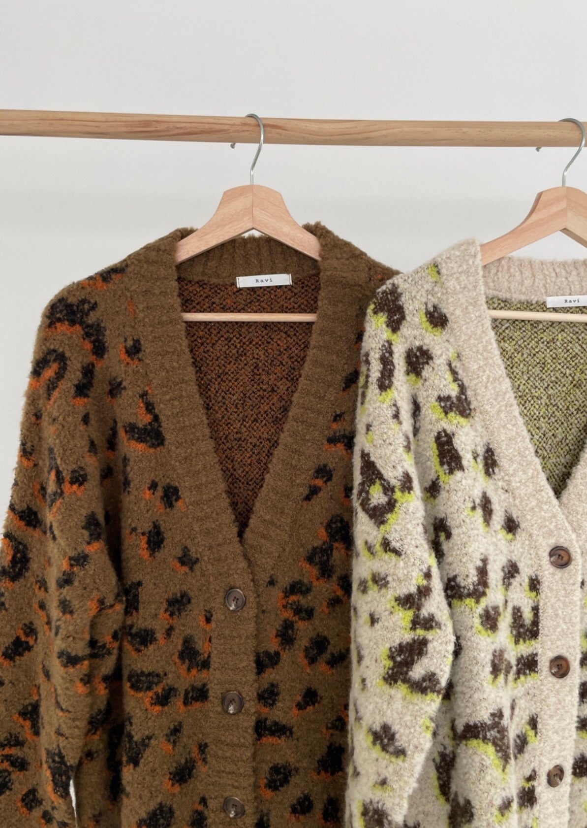 Leopard Jacquard Cardigan