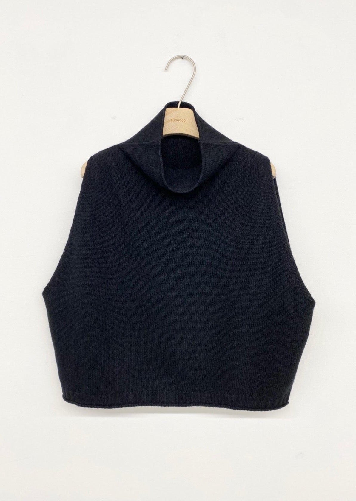 Turtleneck Lambs Wool + Cashmere Vest — special price item!