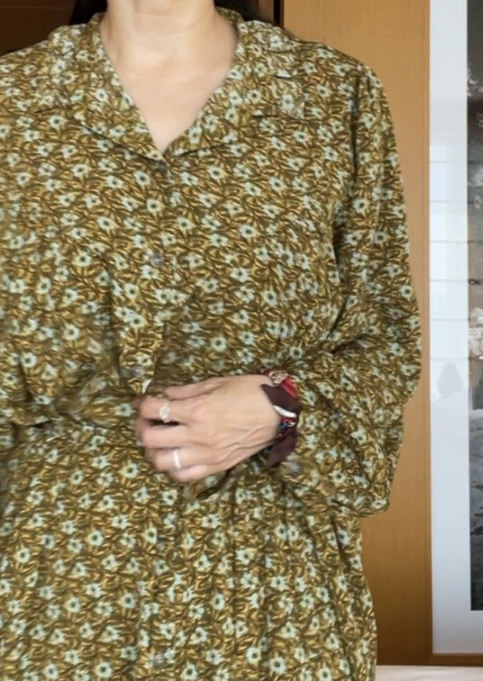 Wallpaper Floral Shirt Dress