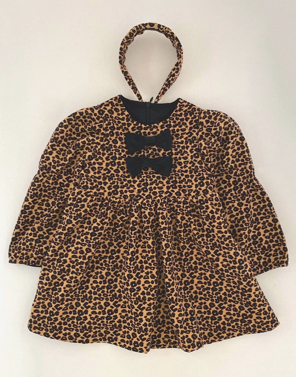 Girls’ Leopard Babydoll Dress