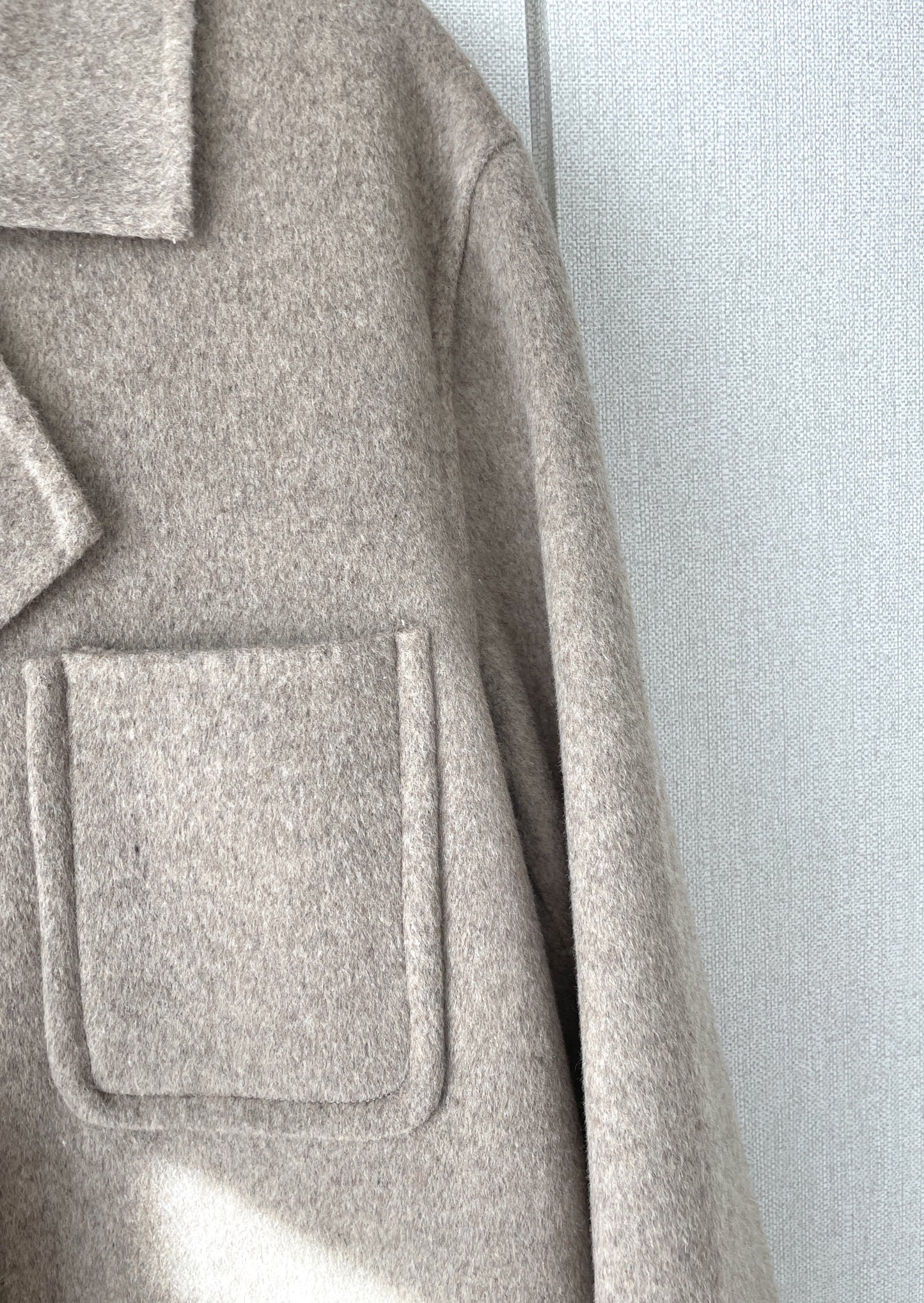 Patch Pocket Handmade Coat