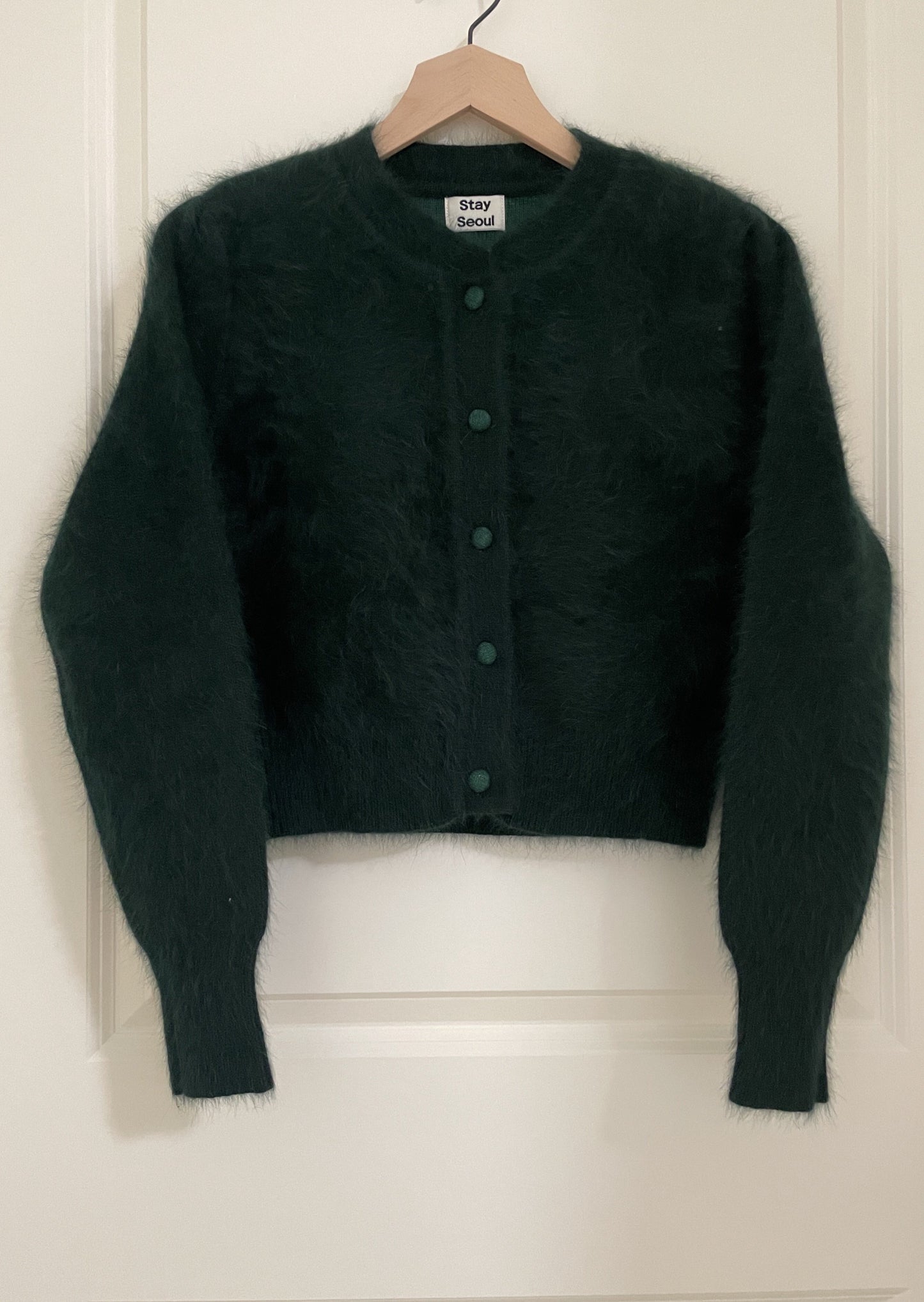 Wool / Angora Crop Cardigan