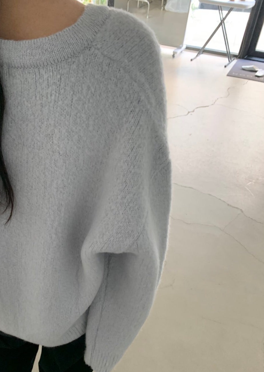 Brushed Wool / Alpaca Cardigan - 1 Left in Magenta