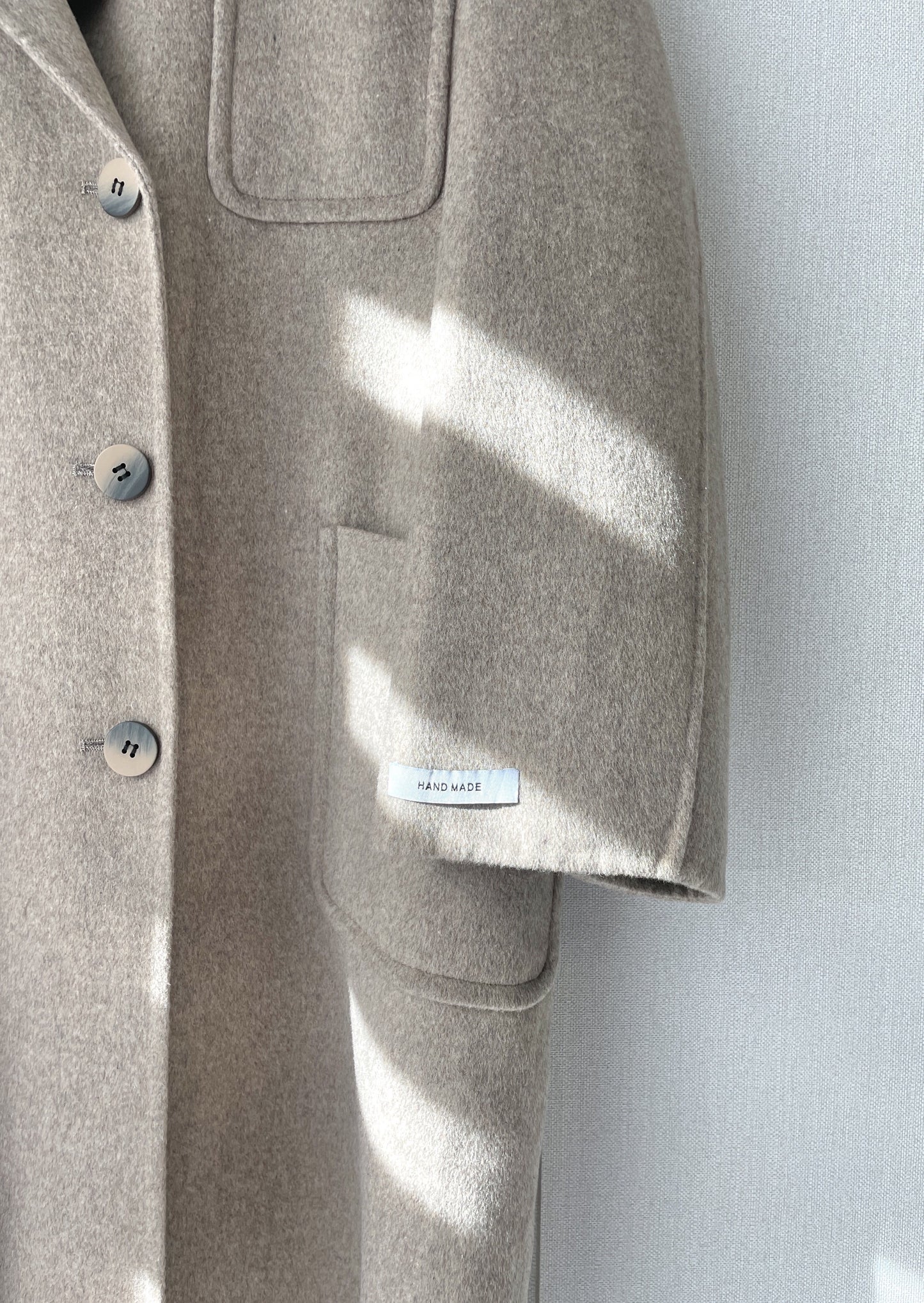 Patch Pocket Handmade Coat