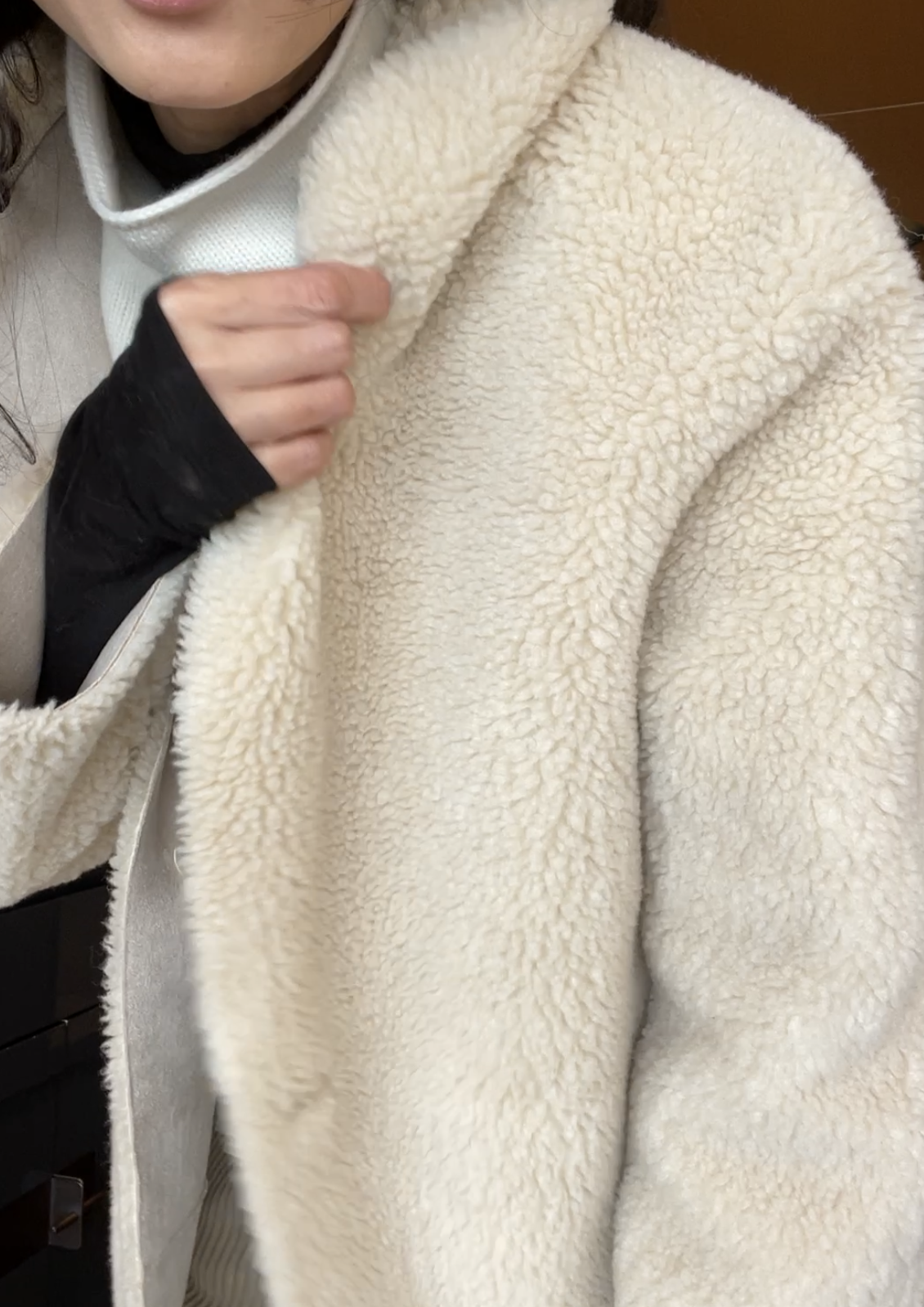 Reversible Faux Shearling coat