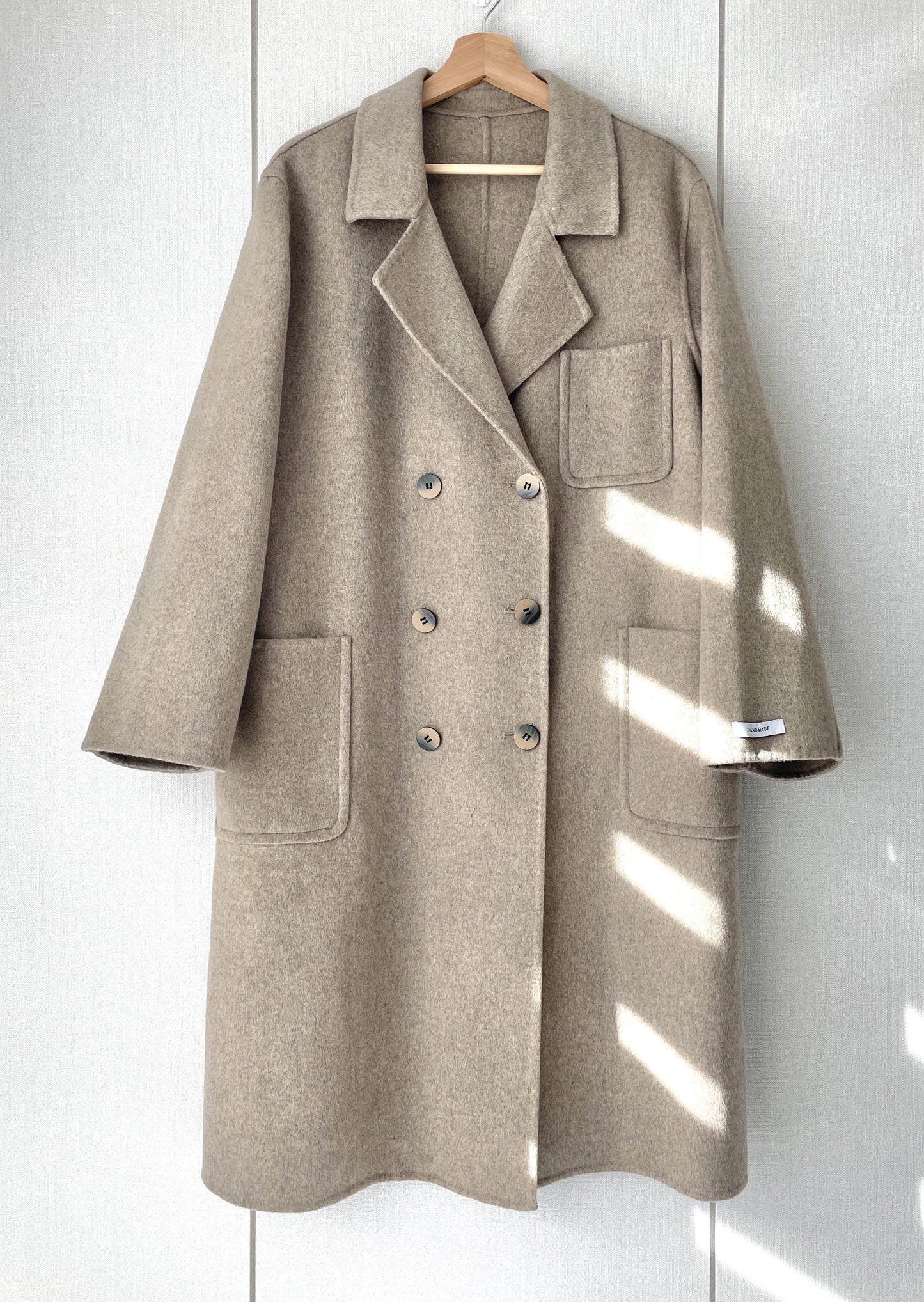 Patch Pocket Handmade Coat