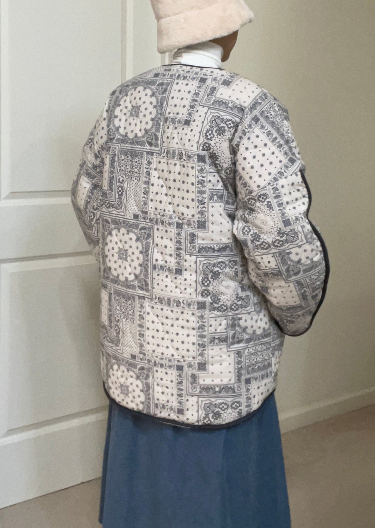 Reversible Bandana / Faux Shearling Jacket