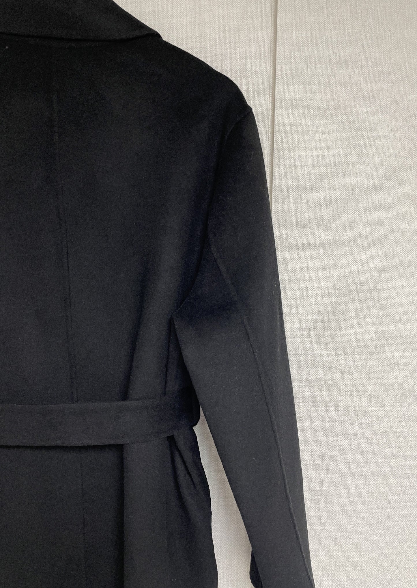 Wool Double Breasted Handmade Coat -only 1 in Black left