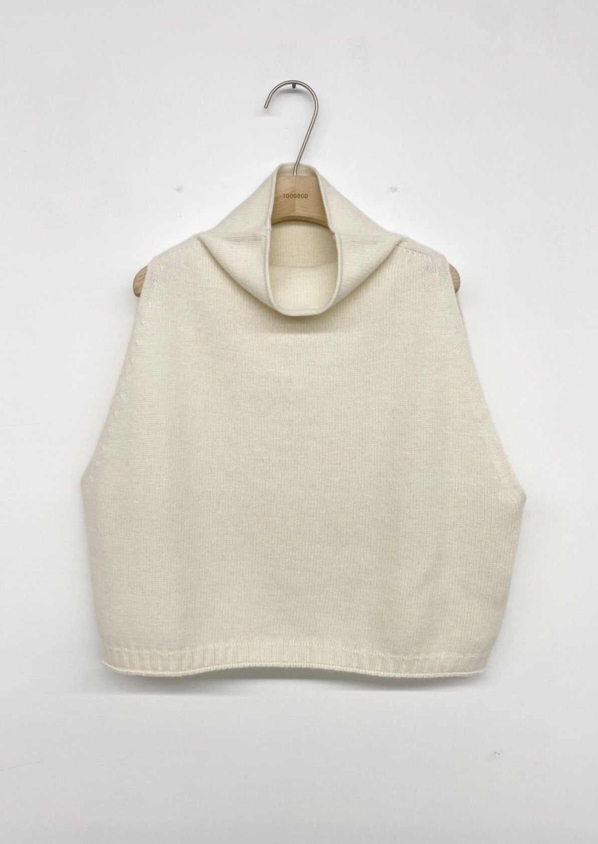 Turtleneck Lambs Wool + Cashmere Vest — special price item!