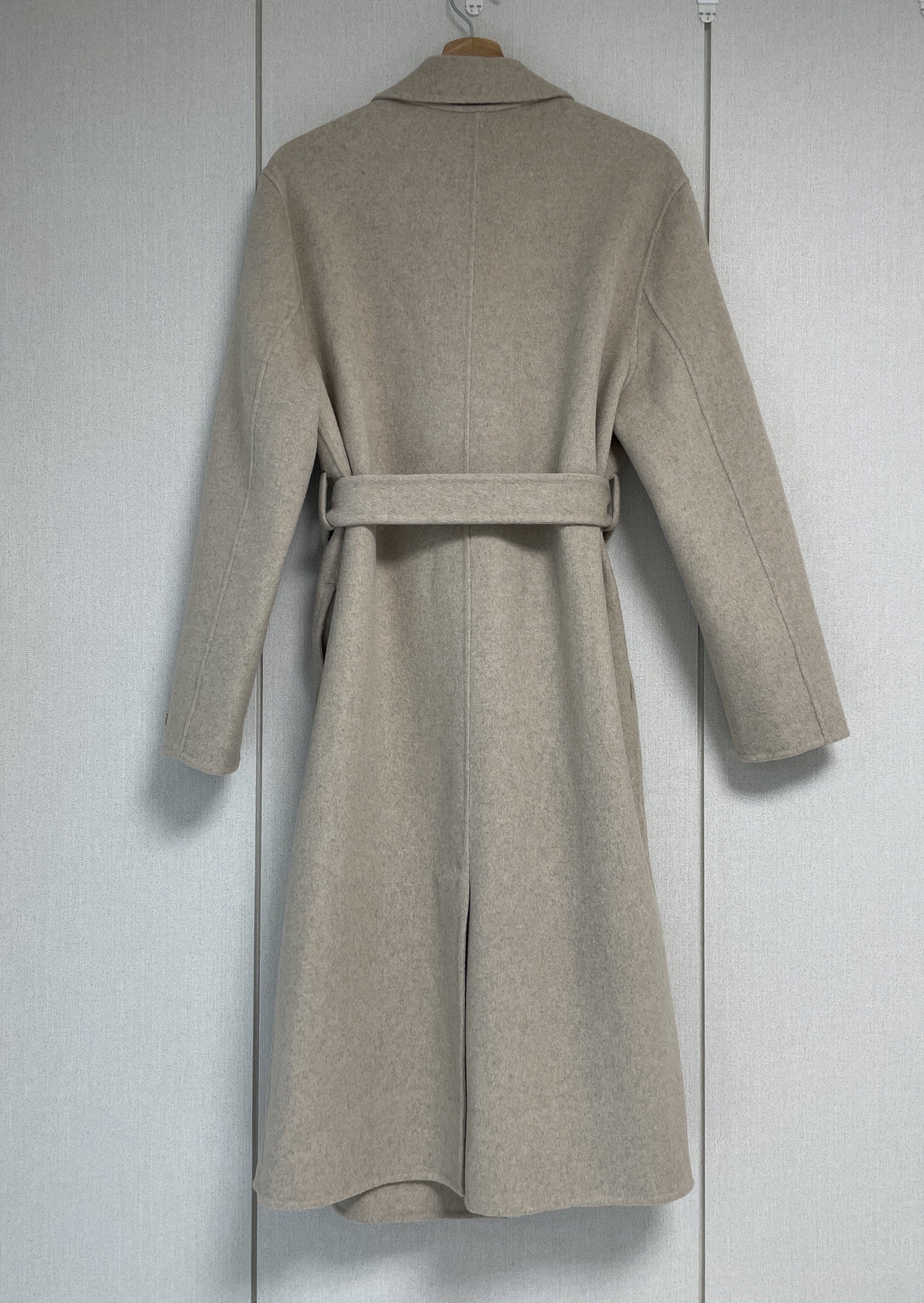 Wool Double Breasted Handmade Coat -only 1 in Black left