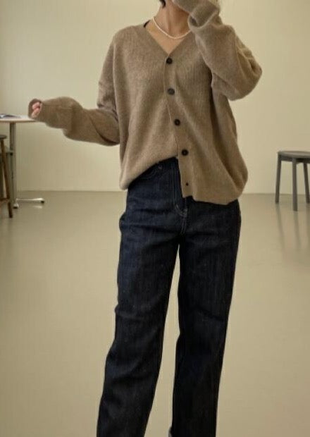 Reversible Wool/Cashmere Cardigan