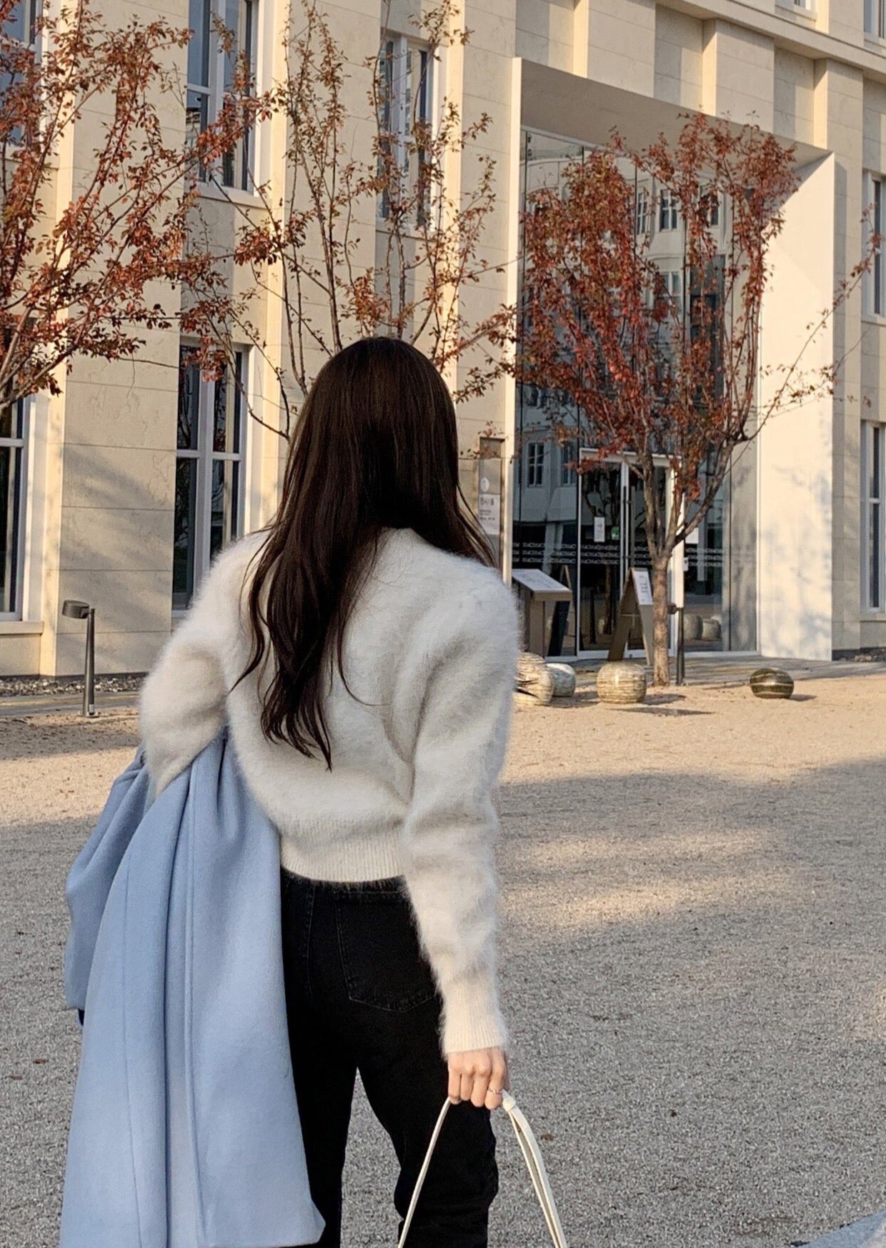 Wool / Angora Crop Cardigan