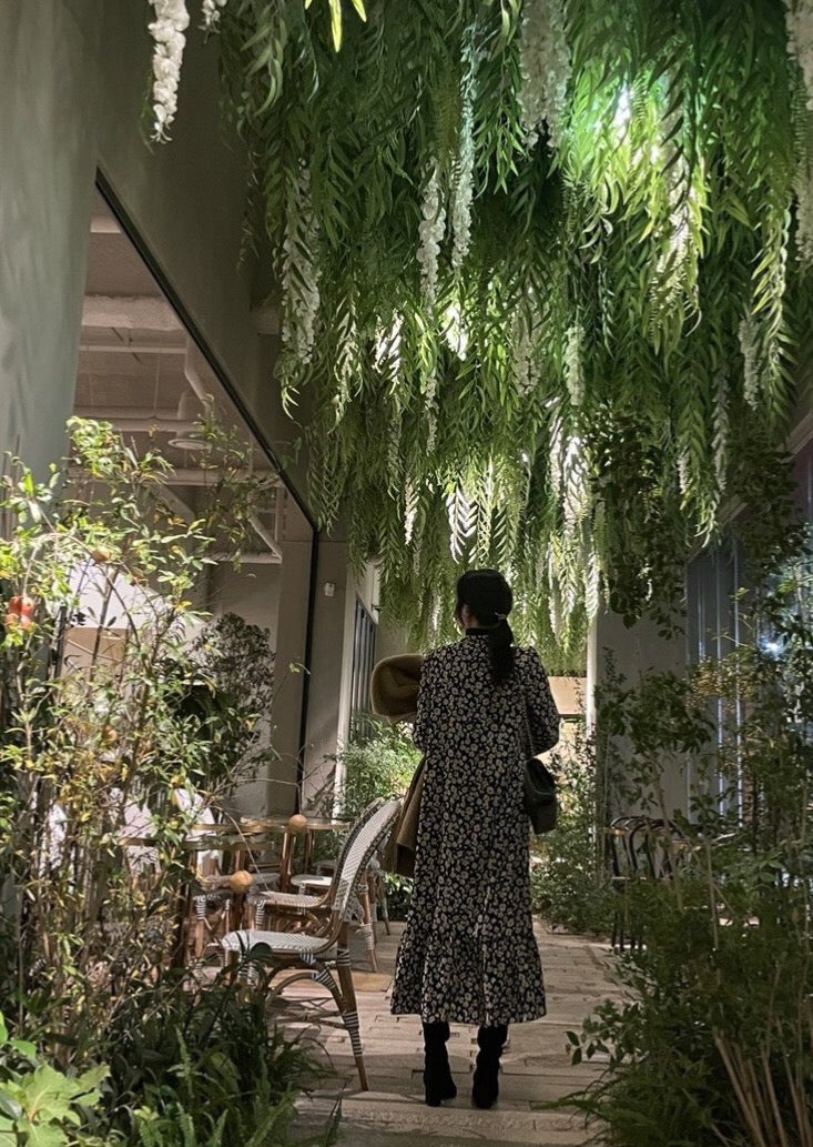 Pansy Printed Shirt Dress