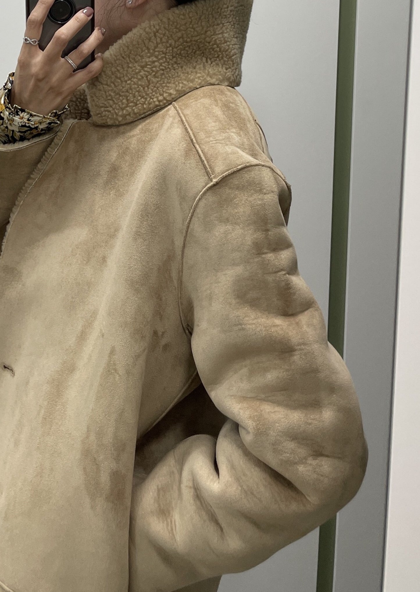 Reversible Faux Shearling coat