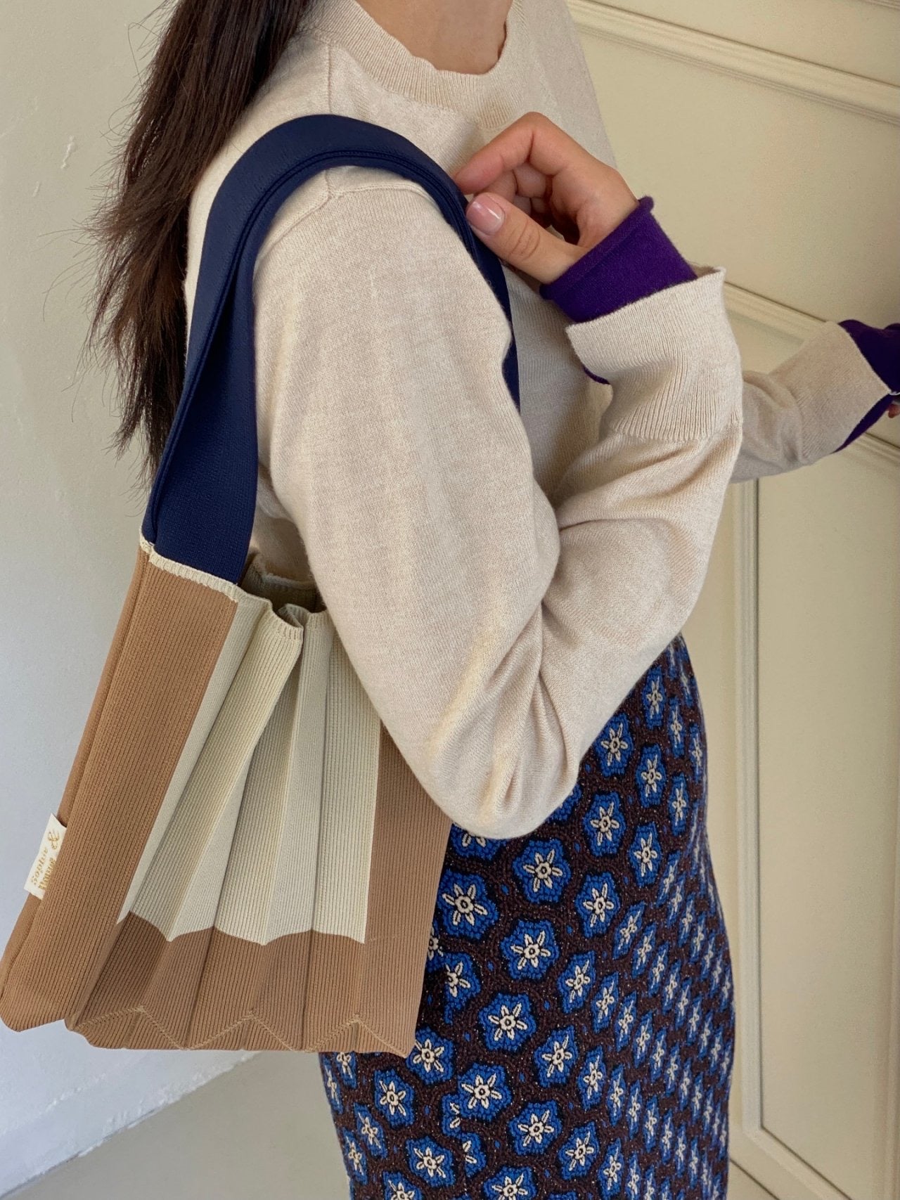 Small Box CB Tote - 1 left in Navy