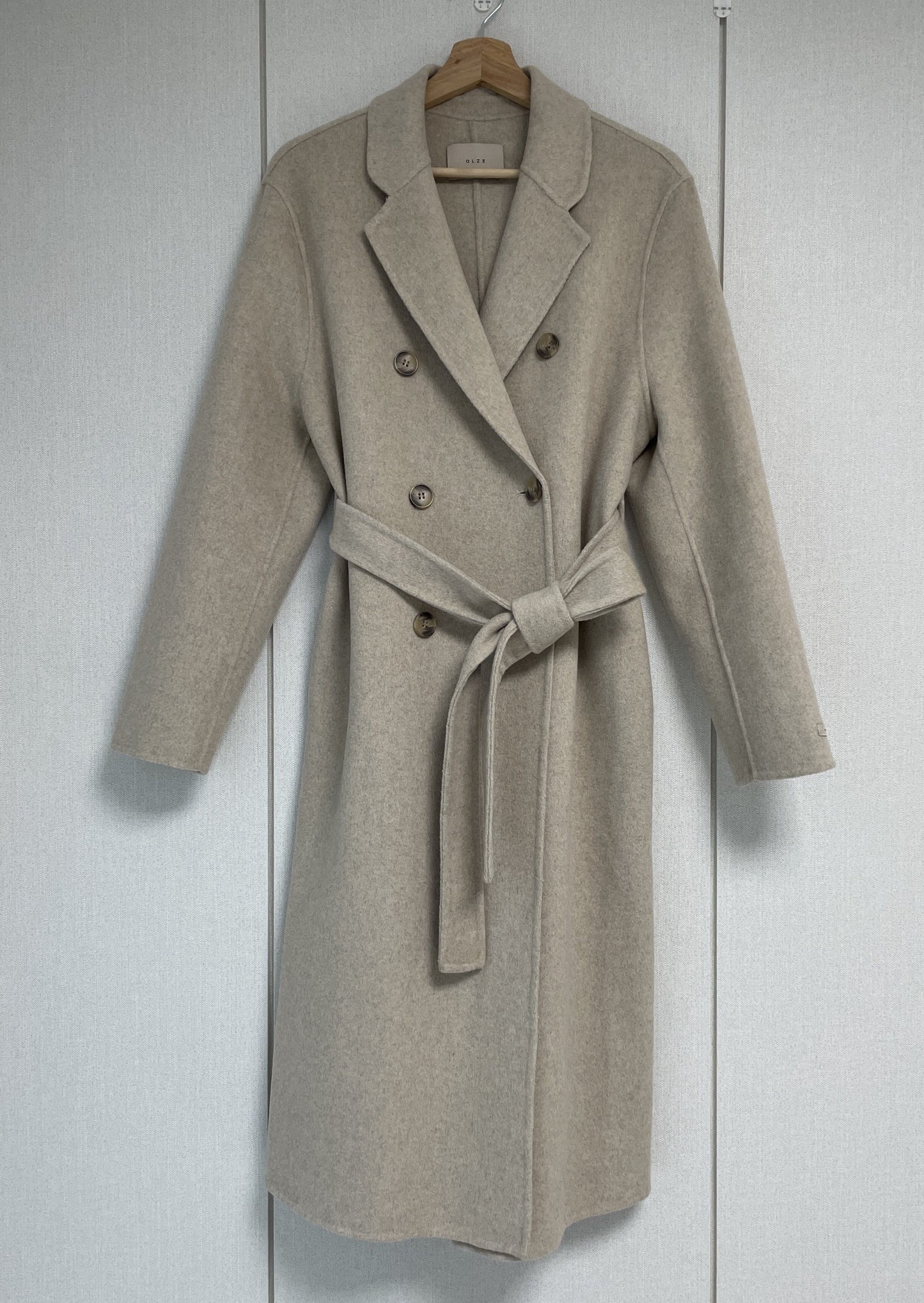 Wool Double Breasted Handmade Coat -only 1 in Black left