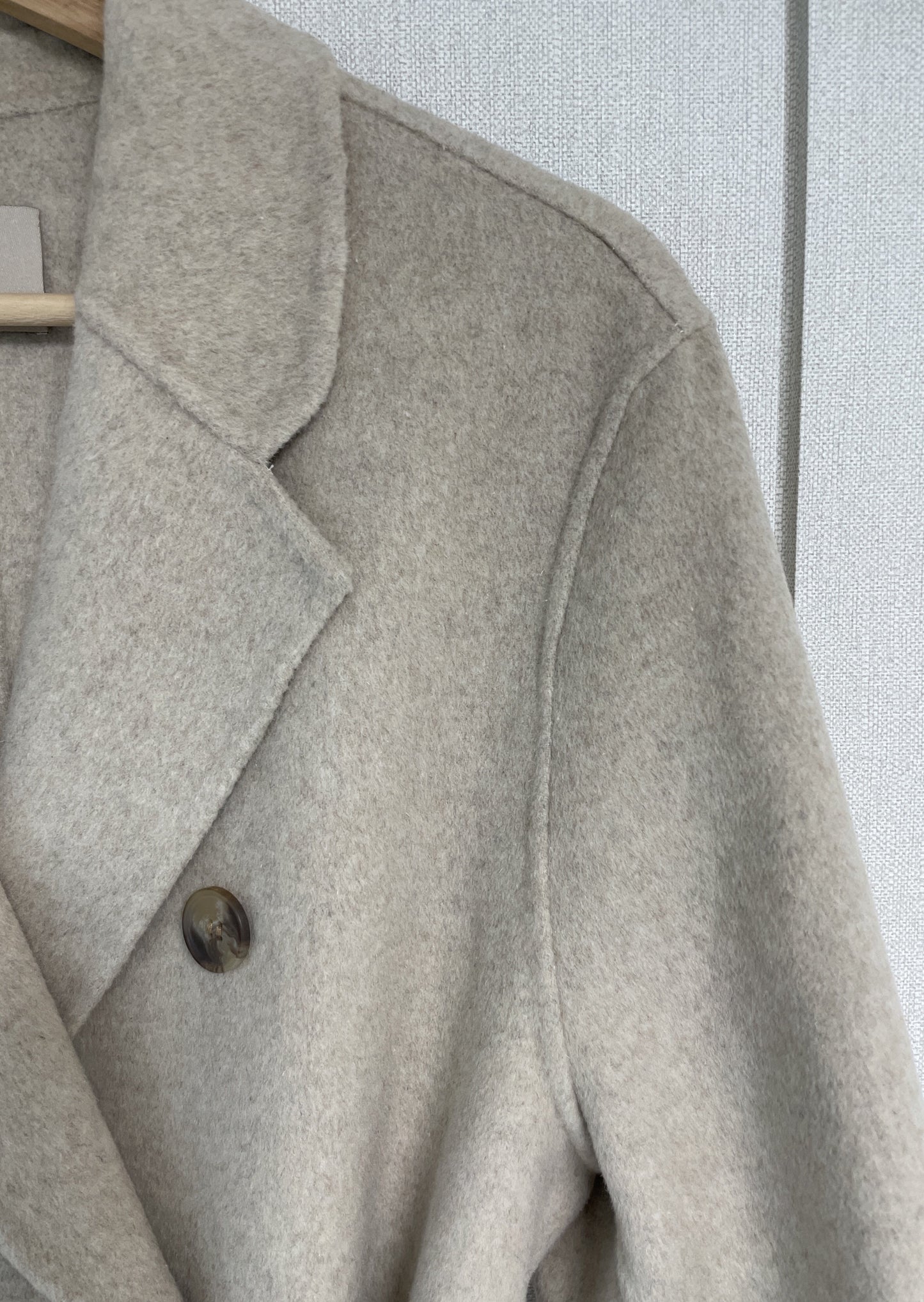 Wool Double Breasted Handmade Coat -only 1 in Black left