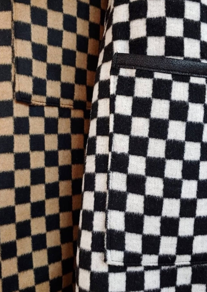 Checkerboard Shift Dress