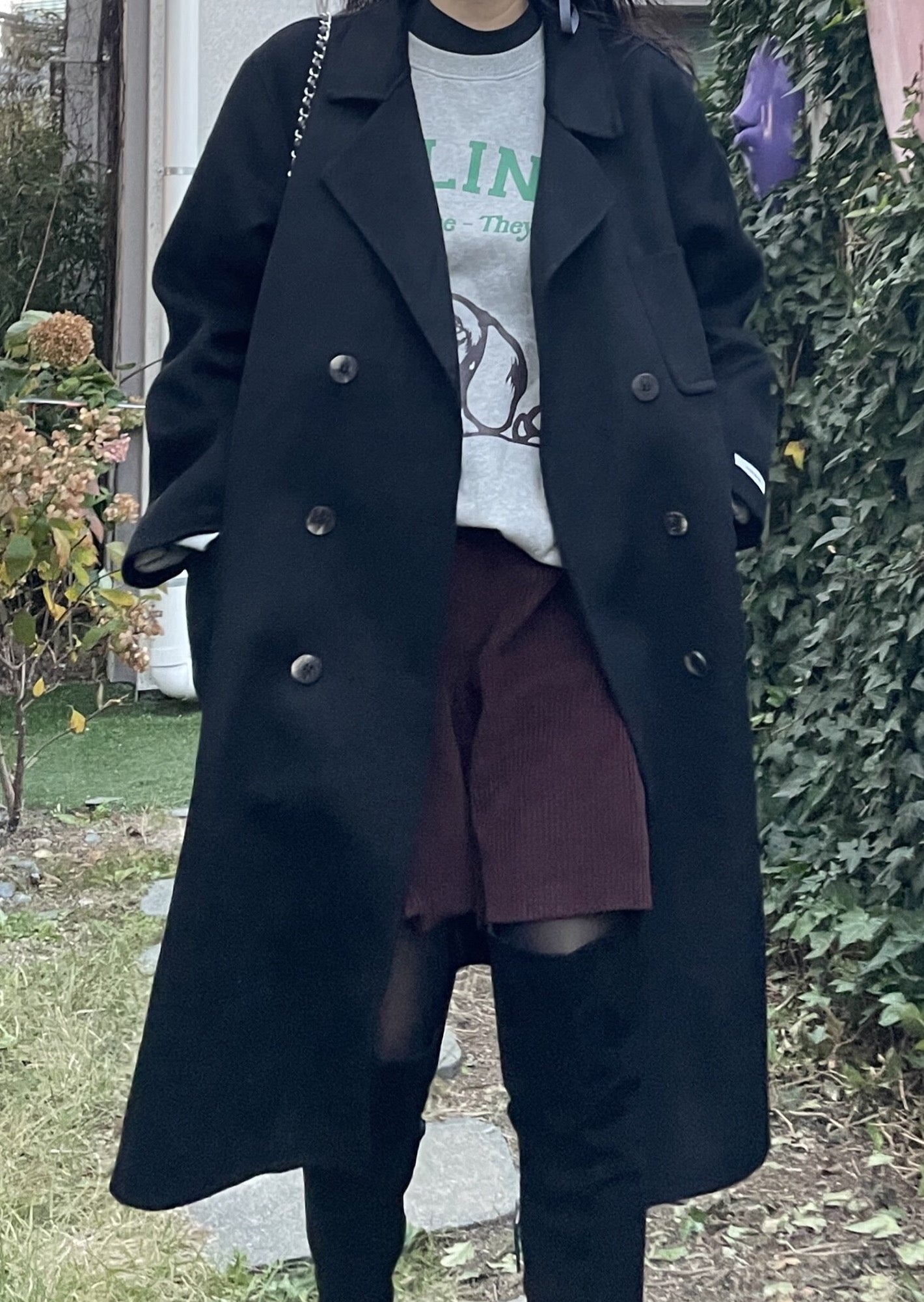 Patch Pocket Handmade Coat