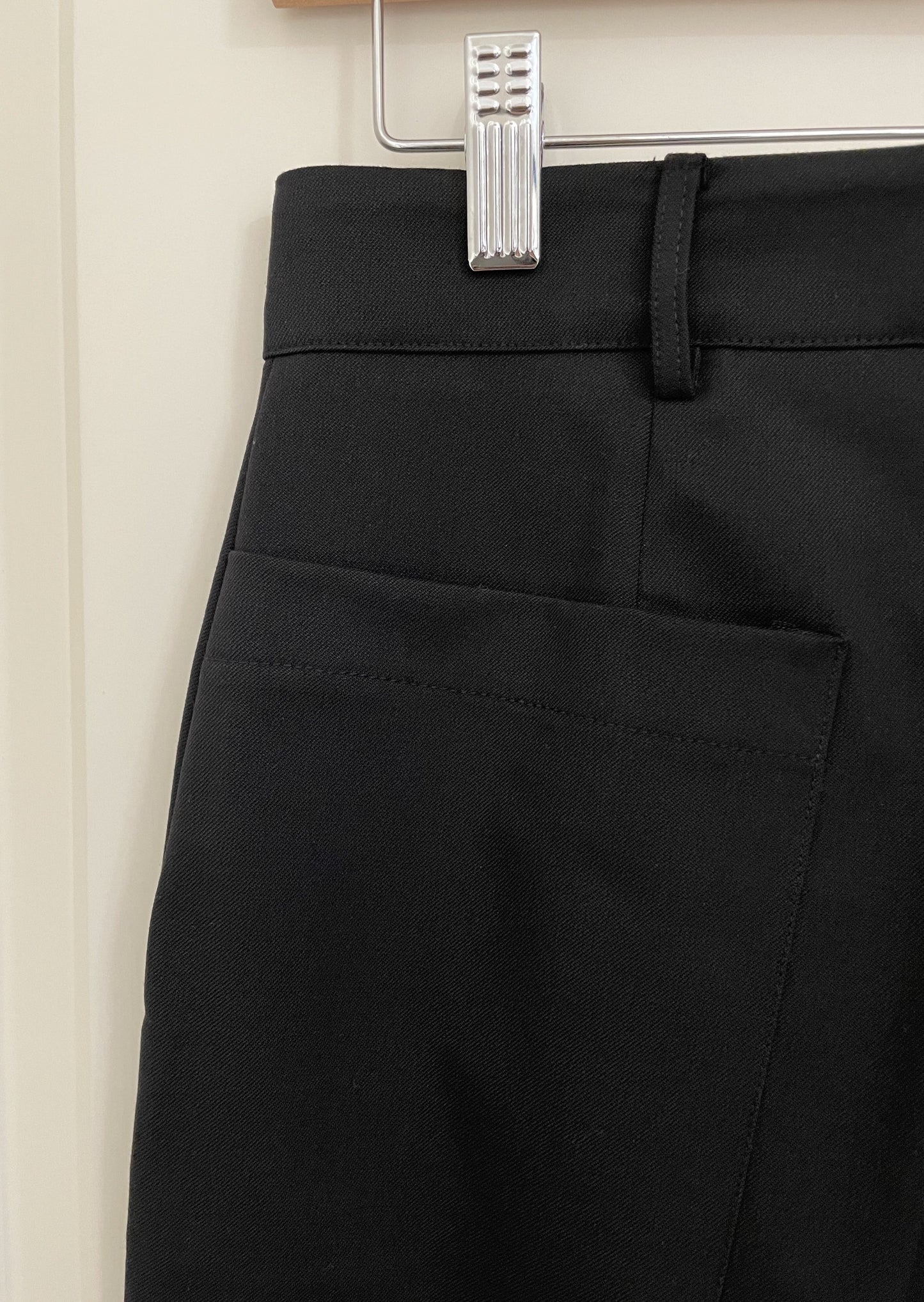 Lux Wide Leg Slacks Black
