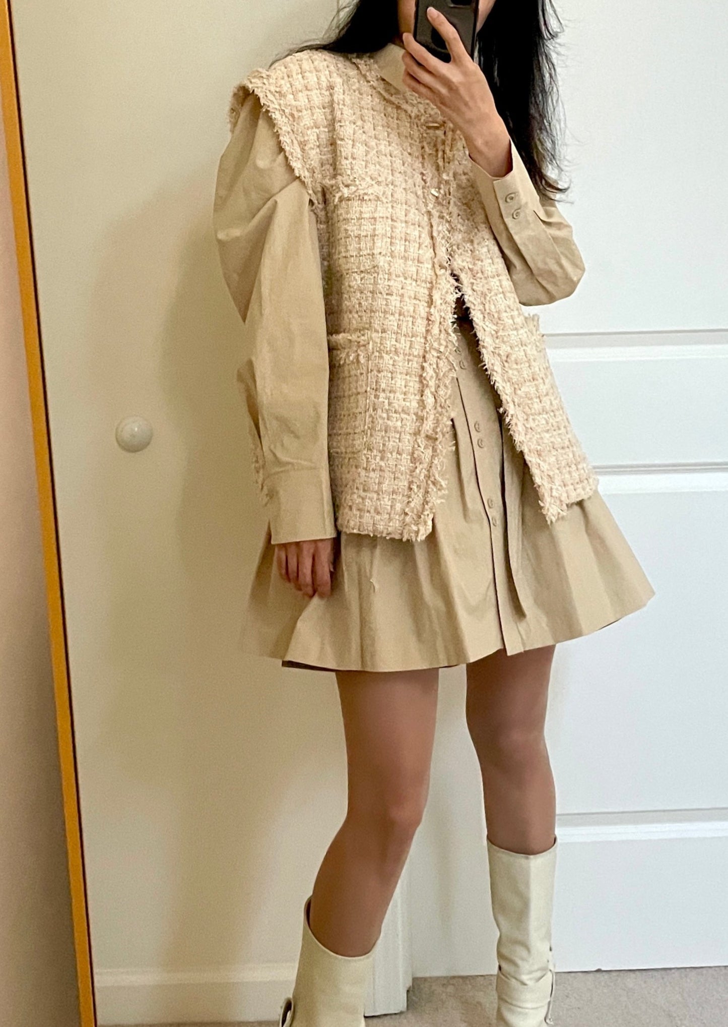 Pear Blossom Tweed Vest