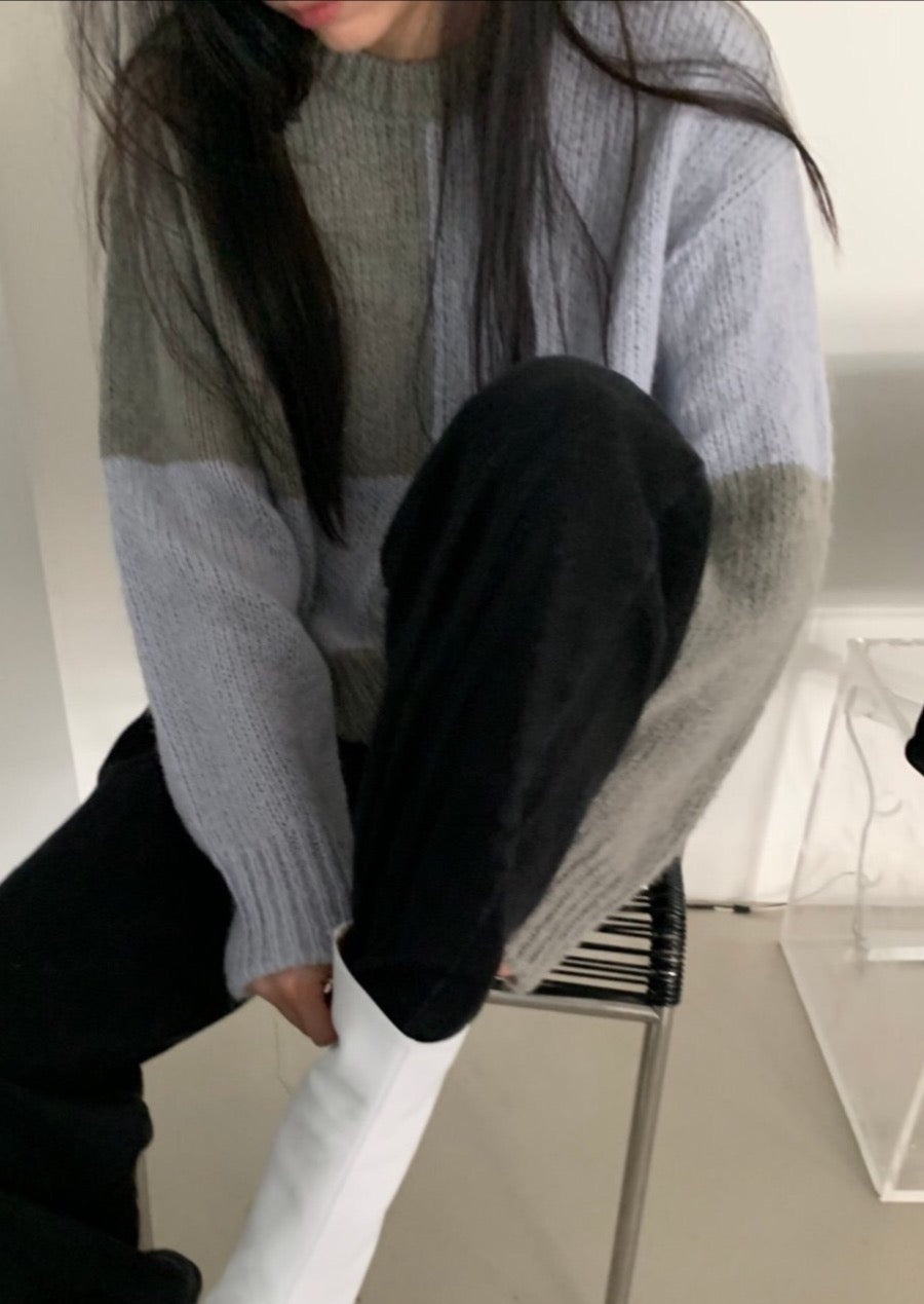Two Tone Wool/Alpaca Jumper - Best Seller Reorder