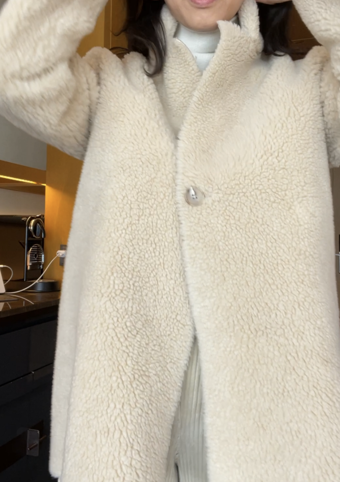 Reversible Faux Shearling coat