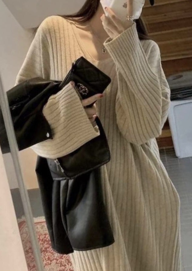 V Neck Blanket Dress