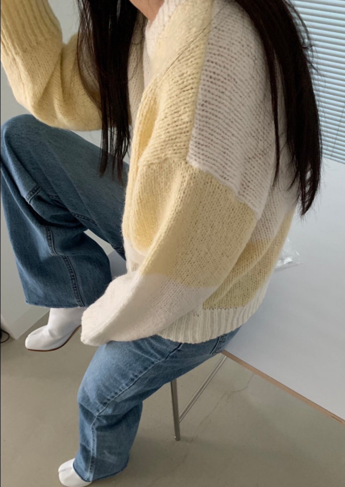 Two Tone Wool/Alpaca Jumper - Best Seller Reorder