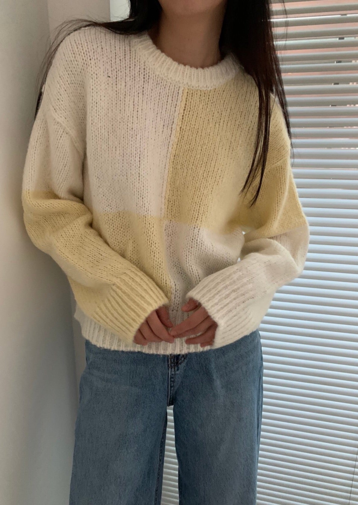 Two Tone Wool/Alpaca Jumper - Best Seller Reorder