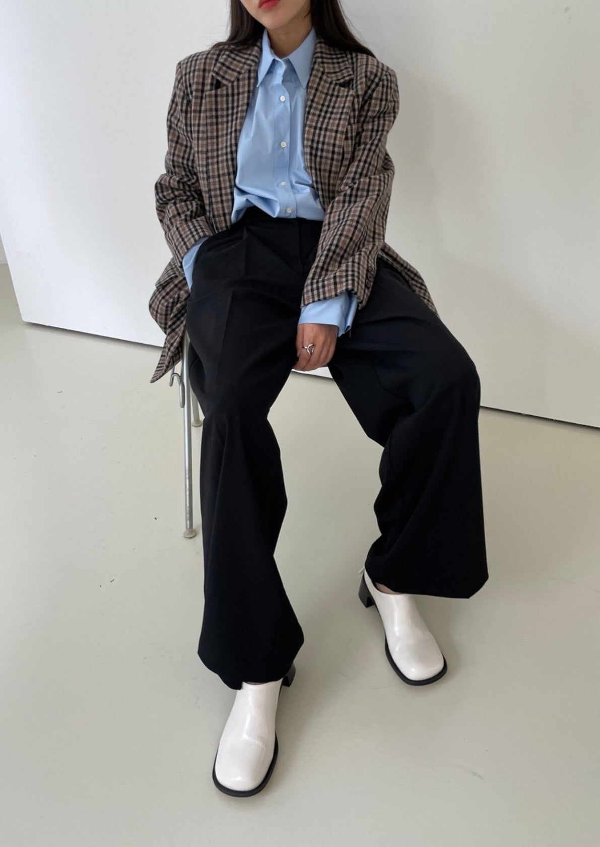 Duffey Checkered Wool Blazer