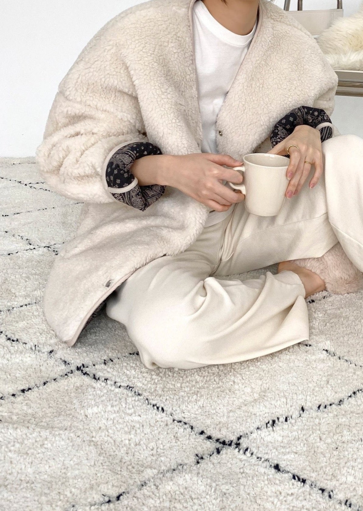 Reversible Bandana / Faux Shearling Jacket