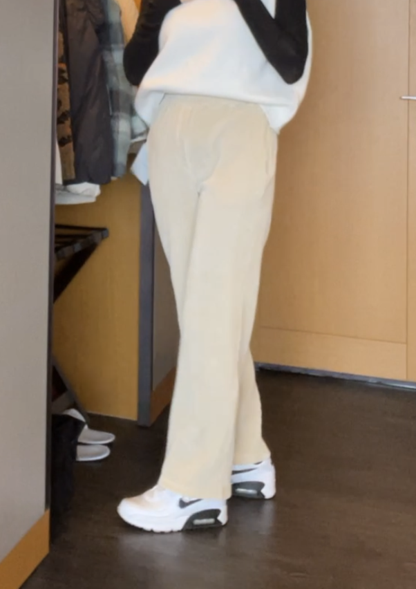 Stretch Corduroy Wide Leg pants