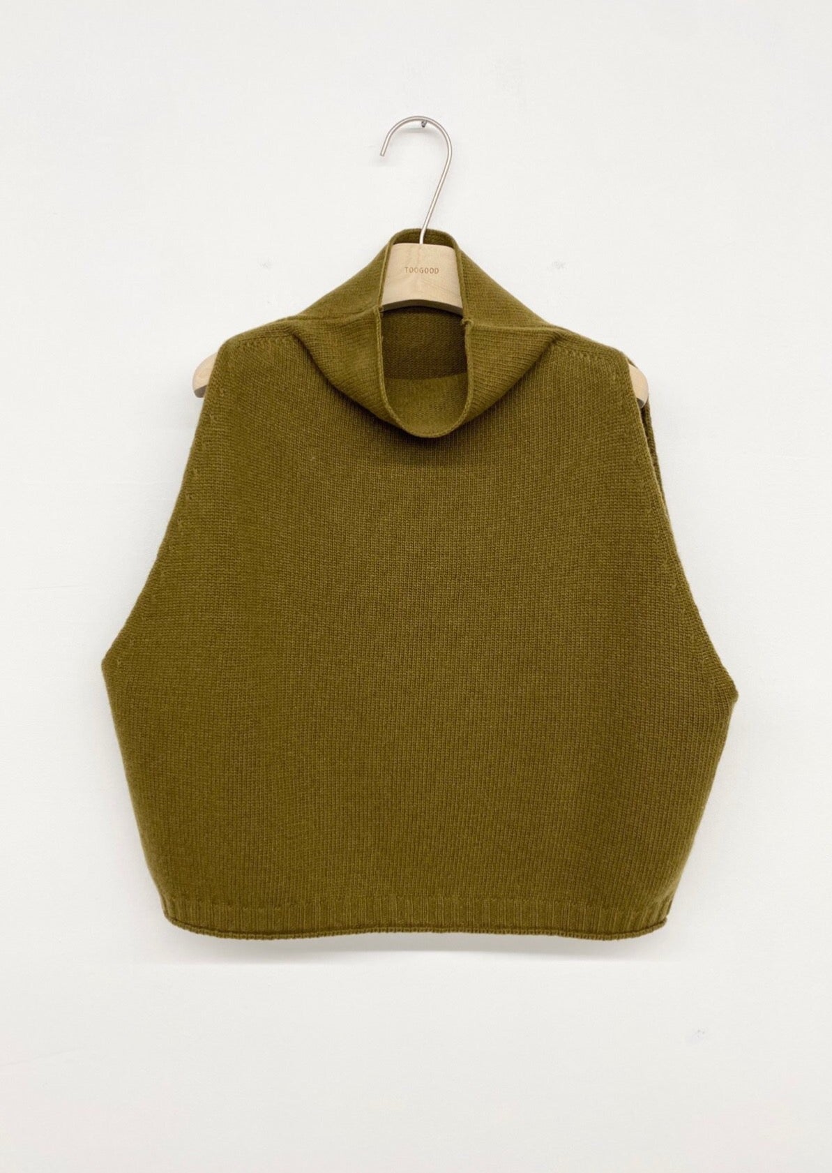 Turtleneck Lambs Wool + Cashmere Vest — special price item!