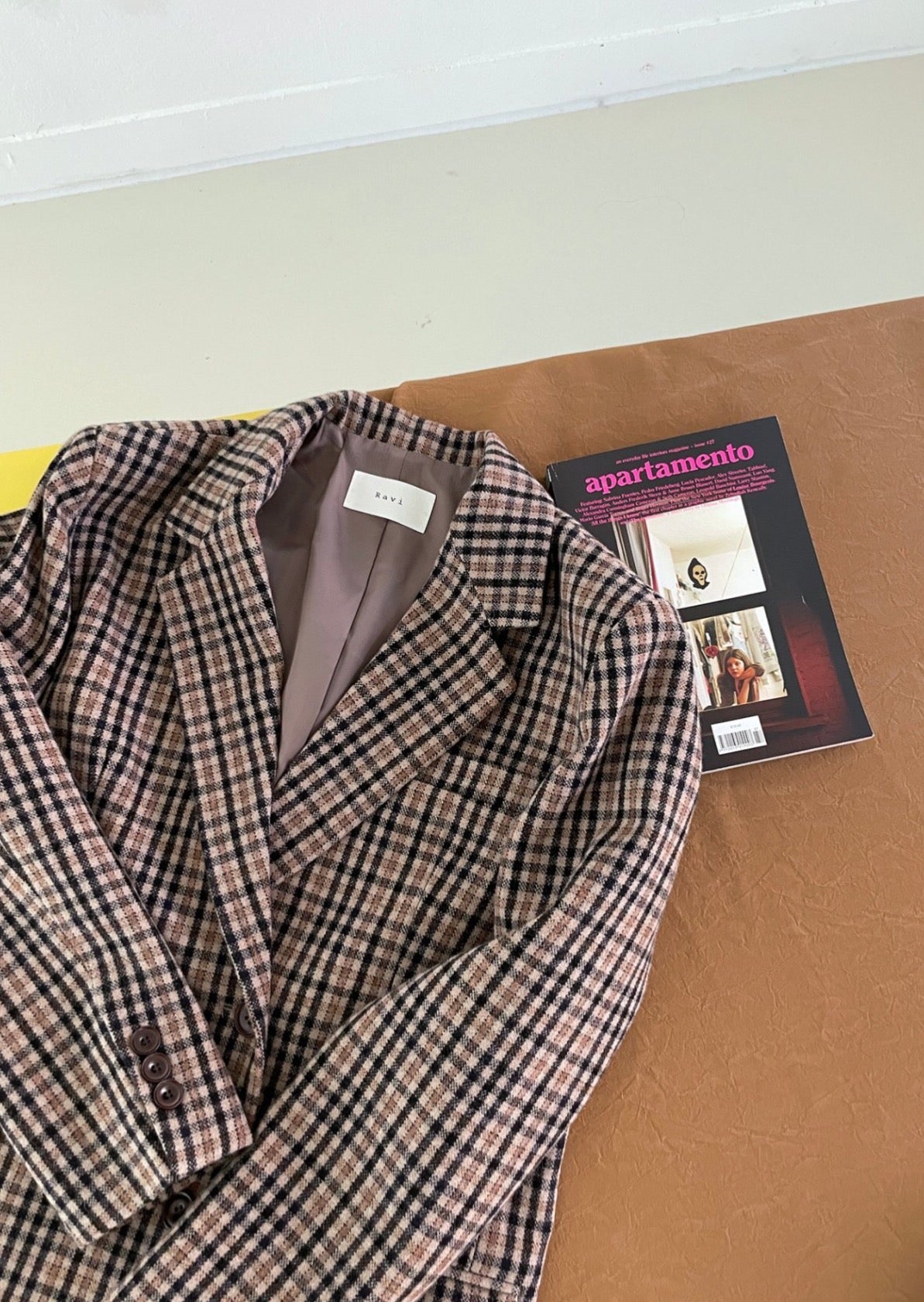 Duffey Checkered Wool Blazer