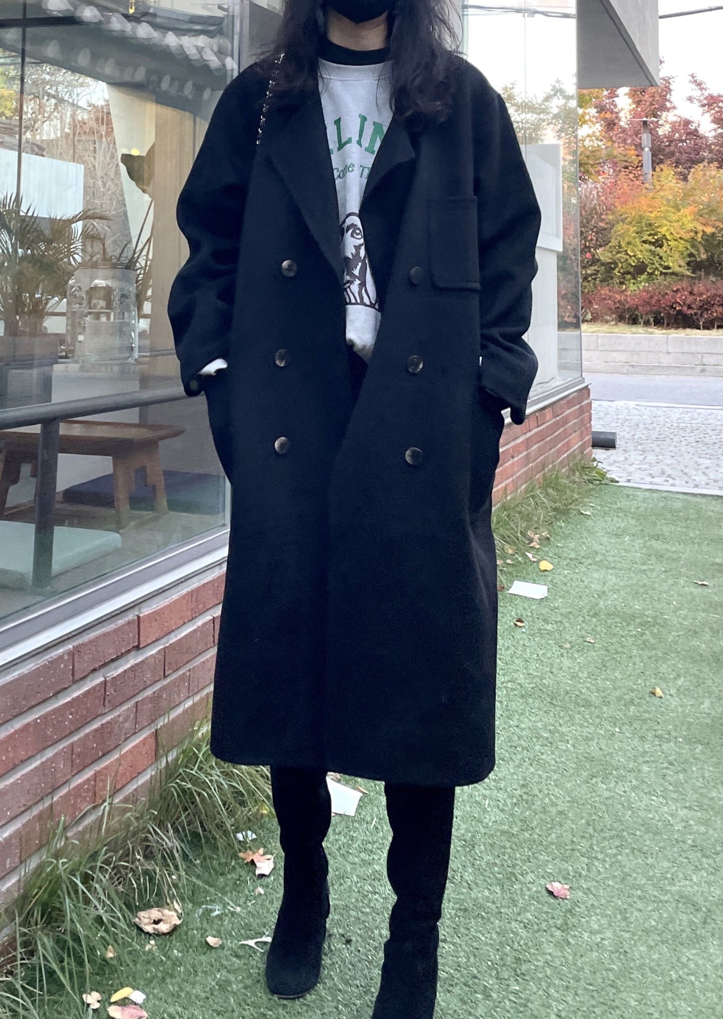 Patch Pocket Handmade Coat