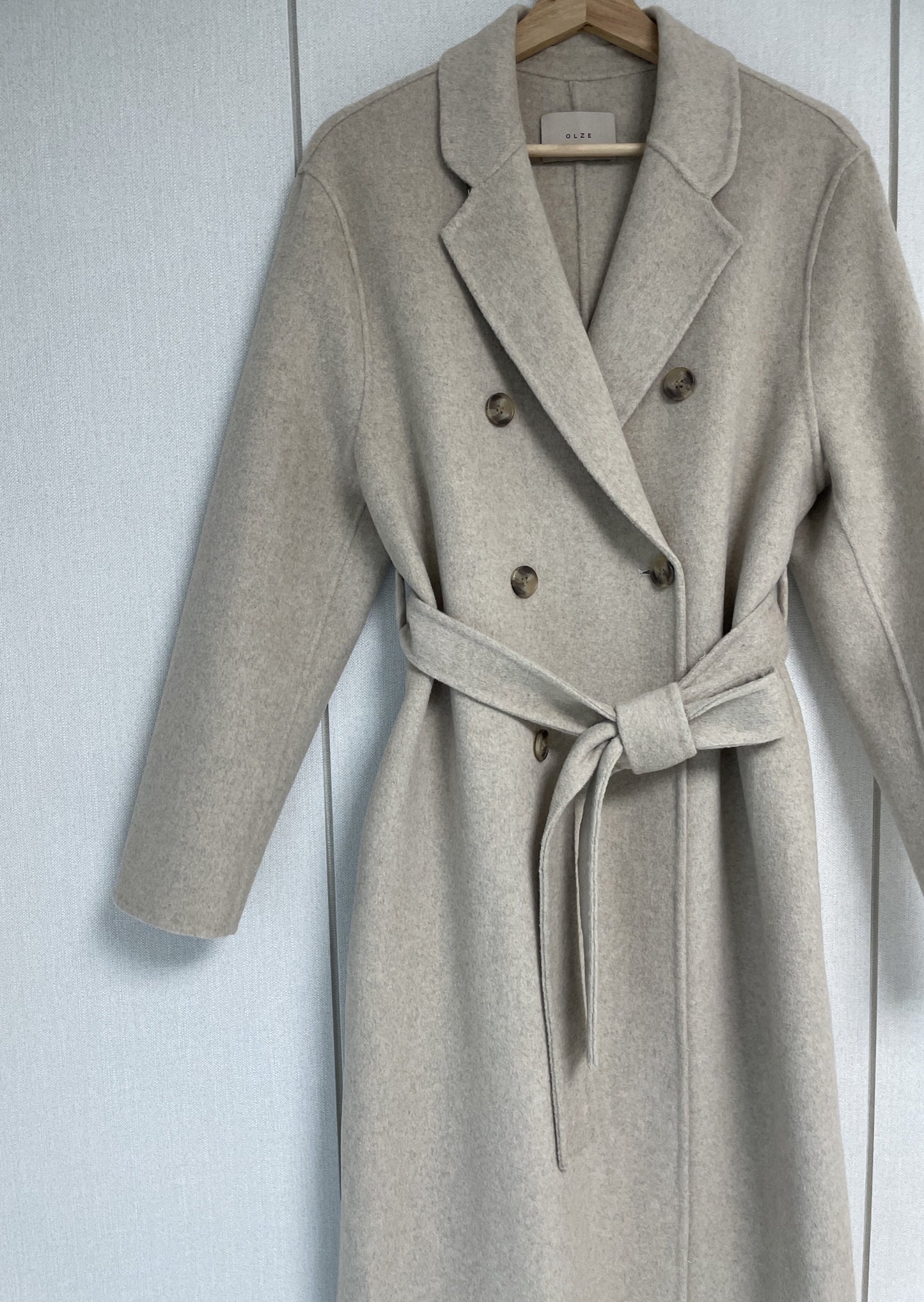 Wool Double Breasted Handmade Coat -only 1 in Black left