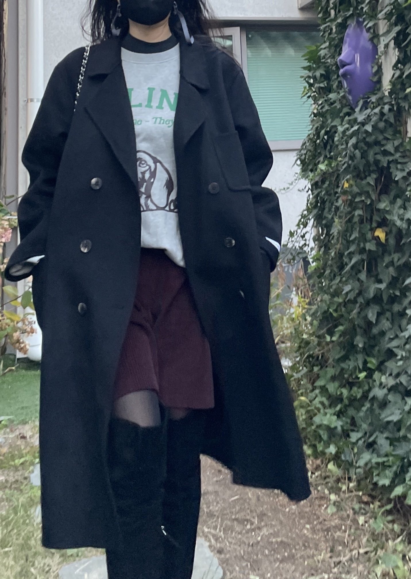 Patch Pocket Handmade Coat