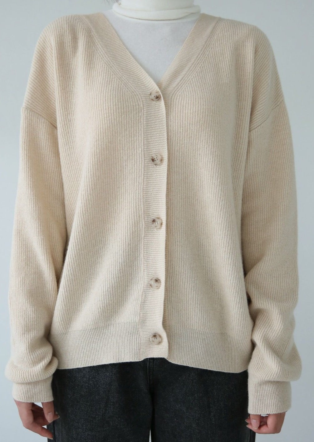 Reversible Wool/Cashmere Cardigan