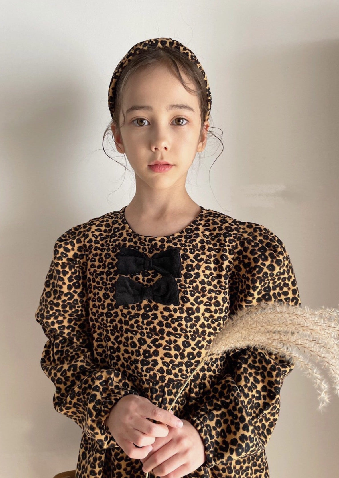 Girls’ Leopard Babydoll Dress